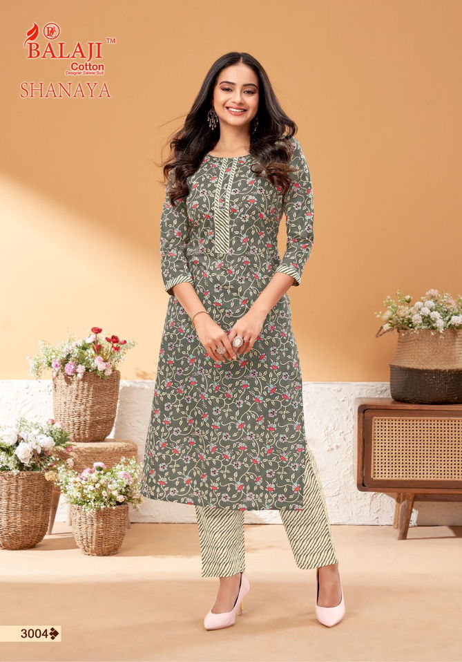 Balaji Shanaya Vol 3 Printed Kurti With Bottom Catalog
